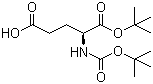 CAS # 24277-39-2, Boc-L-谷氨酸-1-叔丁酯, N-叔丁氧羰基-L-谷氨酸-1-叔丁酯