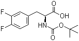 CAS 登录号：198474-90-7, Boc-L-3,4-二氟苯丙氨酸, N-叔丁氧羰基-L-3,4-二氟苯丙氨酸