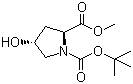 CAS 登录号：74844-91-0, N-Boc-反式-4-羟基-L-脯氨酸甲酯, N-叔丁氧羰基-反式-4-羟基-L-脯氨酸甲酯
