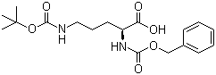 CAS 登录号：7733-29-1, N-苄氧羰基-N'-叔丁氧羰基-L-鸟氨酸