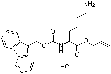 CAS 登录号：815619-80-8, N2-[芴甲氧羰基]-L-赖氨酸烯丙酯单盐酸盐